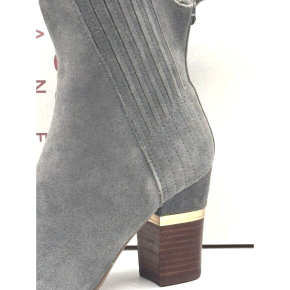 Lucca Lane Jadia Block-Heel Ankle Booties, Size 6, M, Dark Gray - Picture 5 of 14